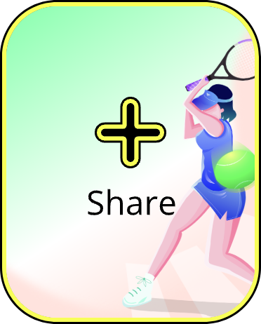 Tennis player illustration